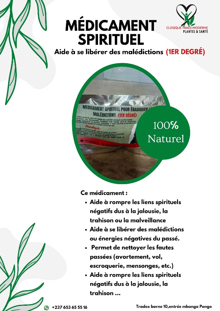 MÉDICAMENT SPIRITUEL – (1er DEGRÉ )